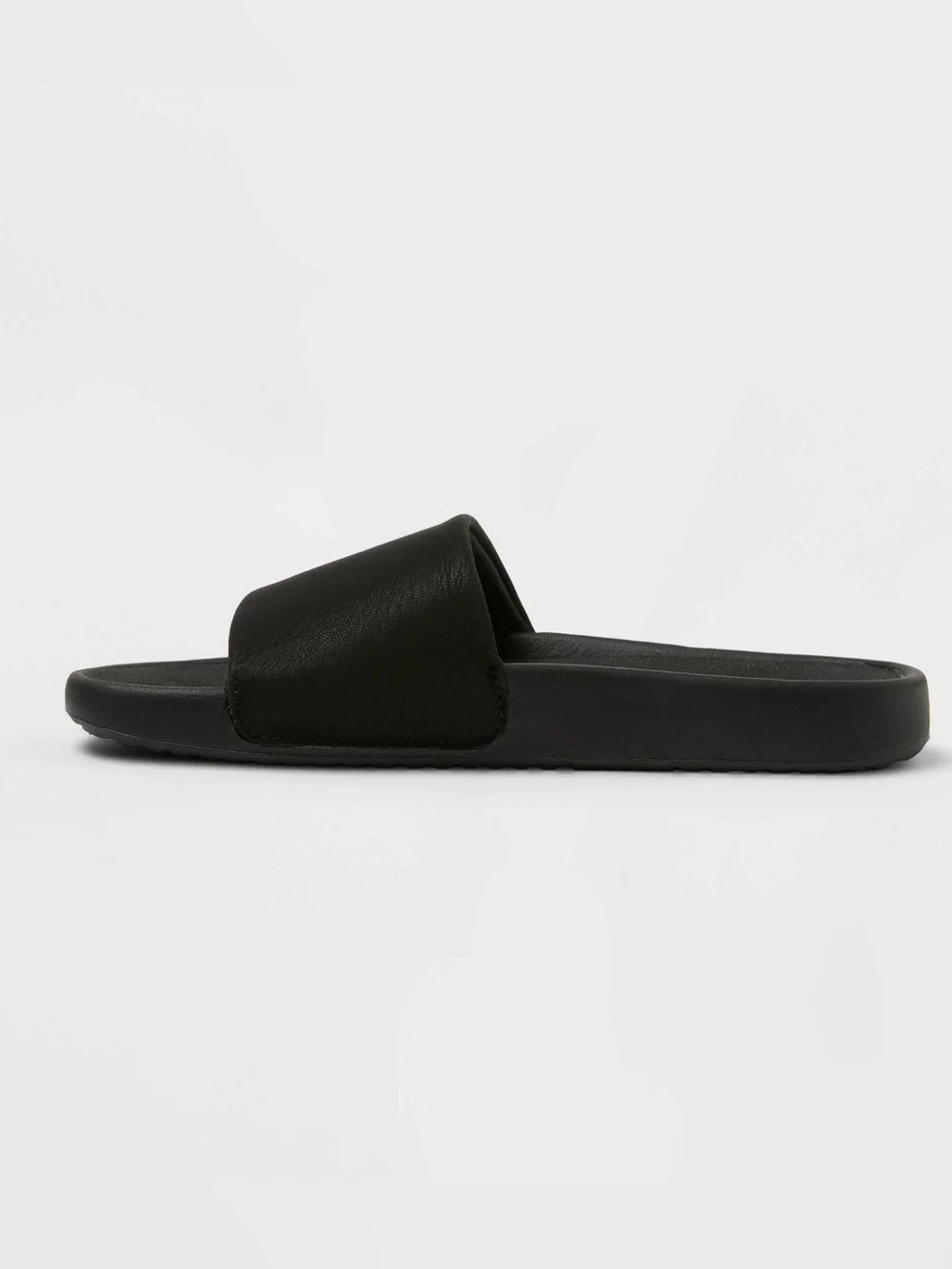 All In Motion - Kids' Black Slip- On Slide Sandals Size 13